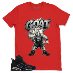 Graphic Tee Goat 23 Shirt - to Matching Air Jordan 6 Cap and Gown | Zadago