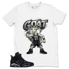 Graphic Tee Goat 23 Shirt - to Matching Air Jordan 6 Cap and Gown | Zadago