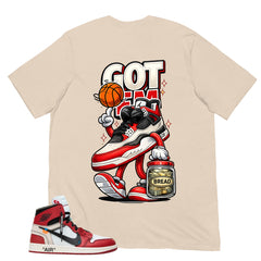 Graphic Tee Got 'Em Bread Shirt | Matching Off-White x Air Jordan 1 Chicago | Zadago