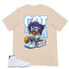 Graphic Tee Got 'Em Dope Shirt - to Matching Air Jordan 11 Legend Blue | Zadago