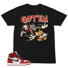Graphic Tee Got 'Em Jerry Shirt - to Matching Air Jordan 1 Chicago Lost & Found | Zadago