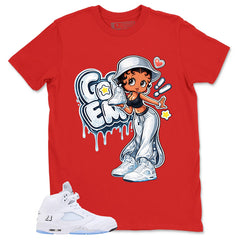 Graphic Tee Got 'Em Lady Shirt - to Matching Air Jordan 5 White Metallic | Zadago