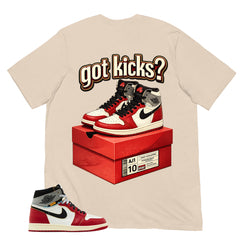 Graphic Tee Got Kicks | Matching Jordan 1 Union LA Chicago Shadow | Zadago