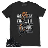 Graphic Tee Greatest Of All Time MJ Shirt - to Matching Air Jordan 6 Cap and Gown | Zadago