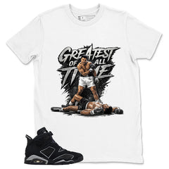 Graphic Tee Greatest Of All Time Shirt - to Matching Air Jordan 6 Cap and Gown | Zadago