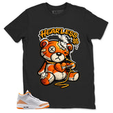 Graphic Tee Heartless Shirt - to Matching Air Jordan 3 Orange Citrus | Zadago