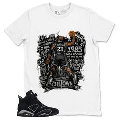 Graphic Tee Jordan 23 All Star Shirt - to Matching Air Jordan 6 Cap and Gown | Zadago