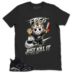 Graphic Tee Just Kill It Jason Shirt - to Matching Air Jordan 6 Cap and Gown | Zadago