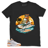 Graphic Tee Kick Wave Shirt - to Matching Air Jordan 3 Orange Citrus | Zadago