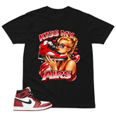 Graphic Tee Kiss My Airs Shirt - to Matching Air Jordan 1 Chicago | Zadago