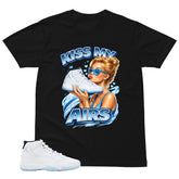 Graphic Tee Kiss My Airs Shirt - to Matching Air Jordan 11 Legend Blue | Zadago