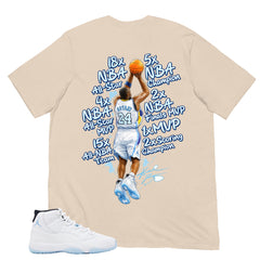Graphic Tee Kobe Bryant All Star Shirt - to Matching Air Jordan 11 Legend Blue | Zadago