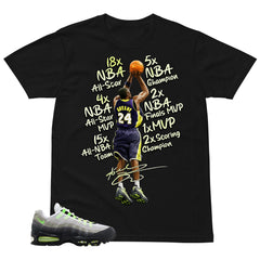 Graphic Tee Kobe Bryant All Star Shirt - to Matching Air Max 95 Neon | Zadago
