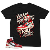 Graphic Tee Kream Kicks Shirt | Matching Off-White x Air Jordan 1 Chicago | Zadago