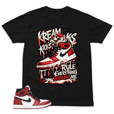 Graphic Tee Kream Kicks Shirt - to Matching Air Jordan 1 Chicago | Zadago