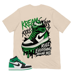 Graphic Tee Kream Kicks Shirt - to Matching Air Jordan 1 Lucky Green | Zadago