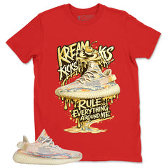 Graphic Tee Kream Kicks Shirt - to Matching Yeezy Boost 350 V2 MX Oat | Zadago