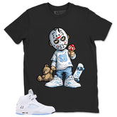 Graphic Tee Little Jason Shirt - to Matching Air Jordan 5 White Metallic | Zadago
