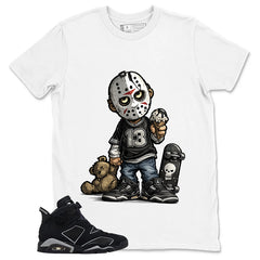 Graphic Tee Little Jason Shirt - to Matching Air Jordan 6 Cap and Gown | Zadago