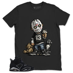 Graphic Tee Little Jason Shirt - to Matching Air Jordan 6 Cap and Gown | Zadago