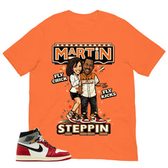Graphic Tee Martin Steppin | Matching Jordan 1 Union LA Chicago Shadow | Zadago