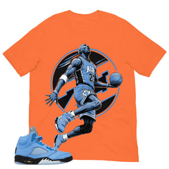 Graphic Tee MJ 23 Shirt - to Matching Air Jordan 5 UNC | Zadago