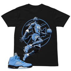 Graphic Tee MJ 23 Shirt - to Matching Air Jordan 5 UNC | Zadago