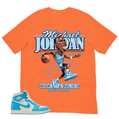 Graphic Tee MJ Living Legend Shirt - to Matching Air Jordan 1 UNC Reimagined | Zadago