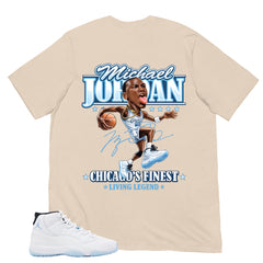 Graphic Tee MJ Living Legend Shirt - to Matching Air Jordan 11 Legend Blue | Zadago