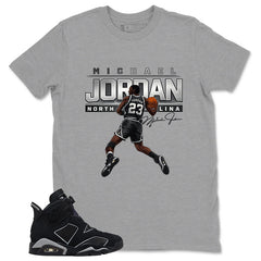 Graphic Tee MJ North Carolina Shirt - to Matching Air Jordan 6 Cap and Gown | Zadago