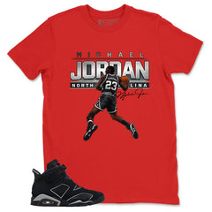 Graphic Tee MJ North Carolina Shirt - to Matching Air Jordan 6 Cap and Gown | Zadago
