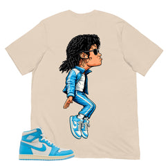 Graphic Tee MJ Tiptoe Shirt - to Matching Air Jordan 1 UNC Reimagined | Zadago
