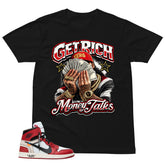 Graphic Tee Money Talk | Matching Off-White x Air Jordan 1 Chicago | Zadago
