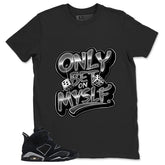 Graphic Tee Only Bet On Myself Shirt - to Matching Air Jordan 6 Cap and Gown | Zadago