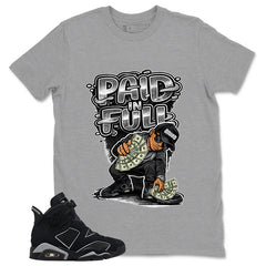 Graphic Tee Paid In Full Shirt - to Matching Air Jordan 6 Cap and Gown | Zadago