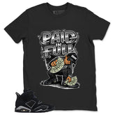 Graphic Tee Paid In Full Shirt - to Matching Air Jordan 6 Cap and Gown | Zadago