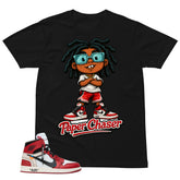 Graphic Tee Paper Chaser | Matching Off-White x Air Jordan 1 Chicago | Zadago