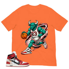 Graphic Tee Raging Bull | Matching Off-White x Air Jordan 1 Chicago | Zadago
