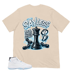 Graphic Tee Sayless Shirt - to Matching Air Jordan 11 Legend Blue | Zadago