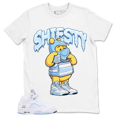 Graphic Tee Shiesty Pooh Shirt - to Matching Air Jordan 5 White Metallic | Zadago