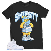Graphic Tee Shiesty Pooh Shirt - to Matching Air Jordan 5 White Metallic | Zadago
