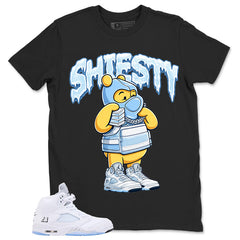 Graphic Tee Shiesty Pooh Shirt - to Matching Air Jordan 5 White Metallic | Zadago