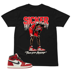 Graphic Tee Sicker Shirt - to Matching Air Jordan 1 Chicago Lost & Found | Zadago