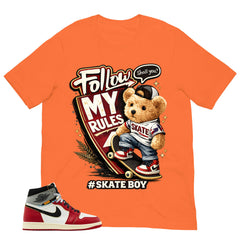 Graphic Tee Skate Boy | Matching Jordan 1 Union LA Chicago Shadow | Zadago