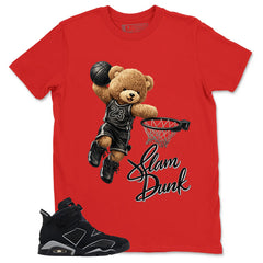 Graphic Tee Slam Dunk Shirt - to Matching Air Jordan 6 Cap and Gown | Zadago