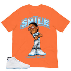 Graphic Tee Smile Living Best Life Shirt - to Matching Air Jordan 11 Legend Blue | Zadago