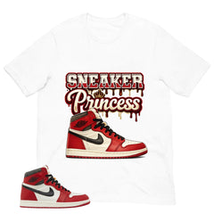 Graphic Tee Sneaker Princess Shirt - to Matching Air Jordan 1 Chicago Lost & Found | Zadago