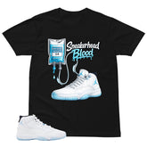 Graphic Tee Sneakerhead Blood Shirt - to Matching Air Jordan 11 Legend Blue | Zadago