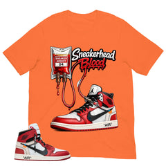 Graphic Tee Sneakerhead Shirt | Matching Off-White x Air Jordan 1 Chicago | Zadago
