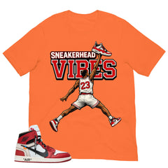 Graphic Tee Sneakerhead Vibes | Matching Off-White x Air Jordan 1 Chicago | Zadago